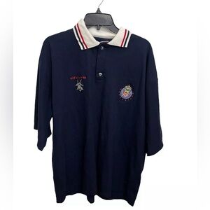 Vintage Chivas 1990s Polo Shirt Rare Mexican soccer team chivas